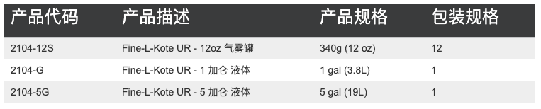 Fine-L-Kote 参数